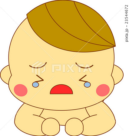 うつぶせの赤ちゃん　裸 23544672