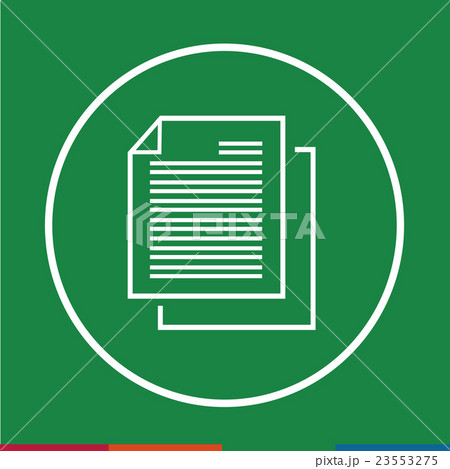 Thin line magnifier document icon\ Thin line magnifier document icon\ 23553275