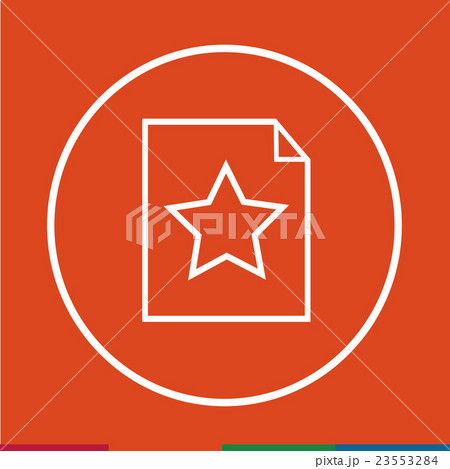 Thin line magnifier document icon\ 23553284