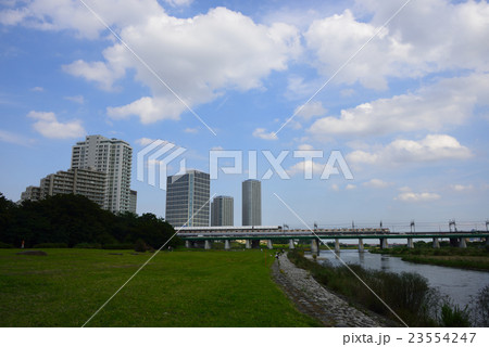 多摩川の風景 23554247