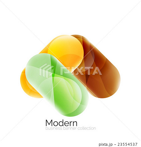 Colorful glossy glass bubbles for text 23554537