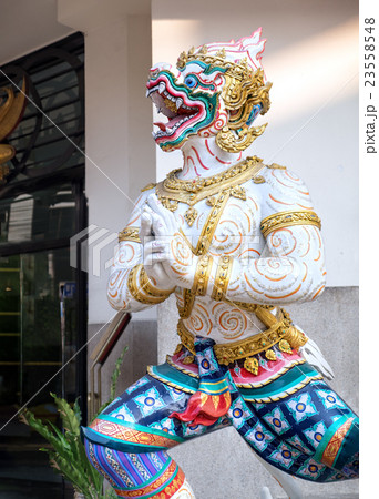 Giant stucco work in Chinese style,Thailand Giant stucco work in Chinese style,Thailand 23558548