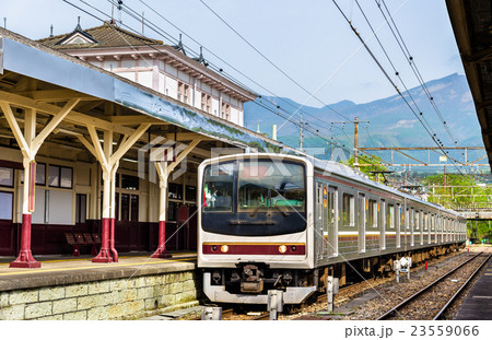 Local train at Nikko railway station - Japan 23559066