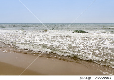 Beautiful tropical sea with beach and blue sky Beautiful tropical sea with beach and blue sky 23559903