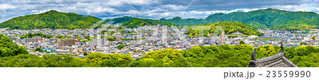 View of Himeji city from the castle - Japan View of Himeji city from the castle - Japan 23559990