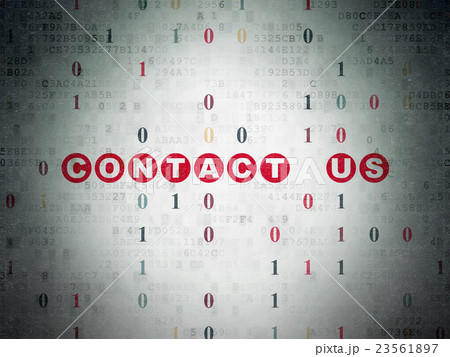 Business concept: Contact us on Digital Data Paper Business concept: Contact us on Digital Data Paper 23561897
