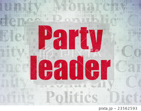 Politics concept: Party Leader on Digital Data 23562593
