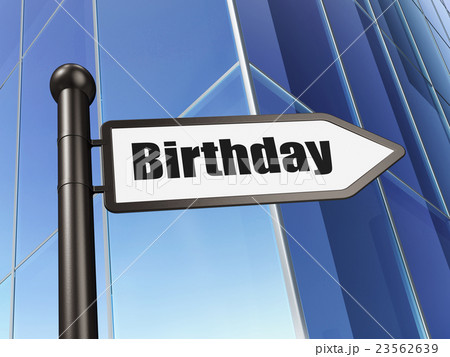 Entertainment, concept: sign Birthday on Building 23562639