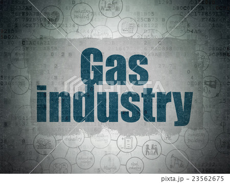 Industry concept: Gas Industry on Digital Data 23562675