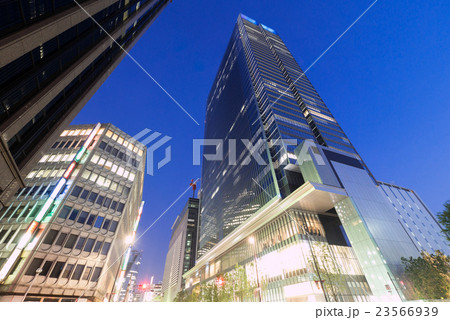 名古屋・名駅・都市風景　中央郵便局北交差点　JPタワー名古屋 23566939