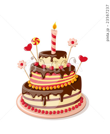 isolated valentine`s cake 23567237