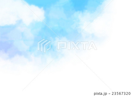 筆描き　暑中見舞い　テンプレート 23567320