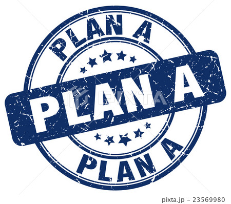 plan a blue grunge round vintage rubber stamp 23569980