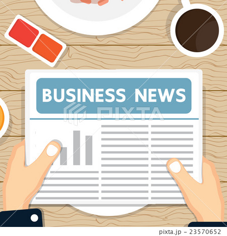 Business news paper on the table. Business news paper on the table. 23570652