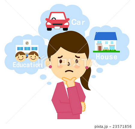 お金に困る主婦. 23571856