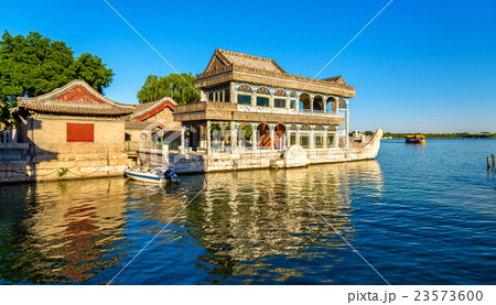 Marble Boat at the Summer Palace in Beijing Marble Boat at the Summer Palace in Beijing 23573600