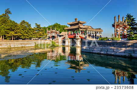 Traditional chinese bridge at the Summer Palace in 23573608