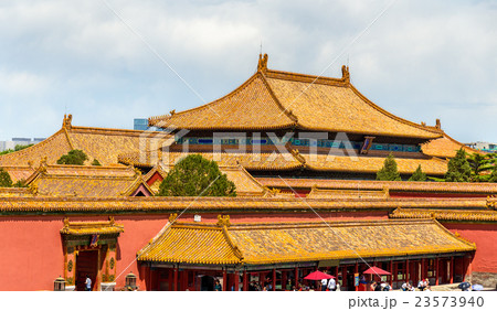 Traditional roofs of the Forbidden City in Beijing Traditional roofs of the Forbidden City in Beijing 23573940