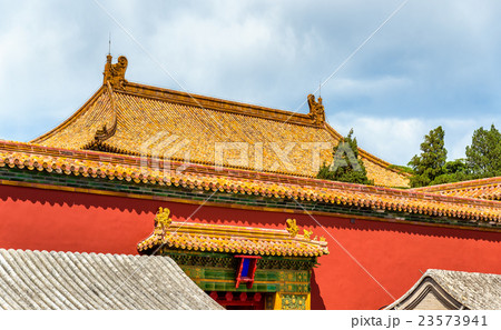 Traditional roofs of the Forbidden City in Beijing Traditional roofs of the Forbidden City in Beijing 23573941