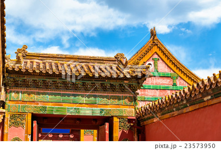Traditional roofs of the Forbidden City in Beijing 23573950