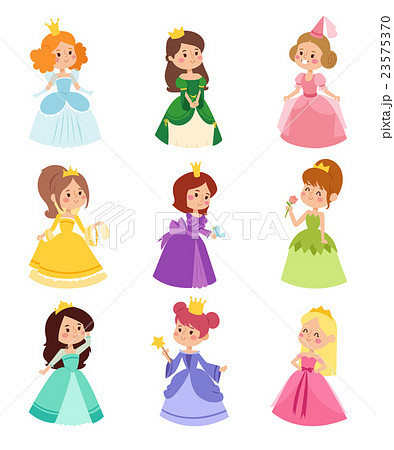 Princess Vector Set のイラスト素材