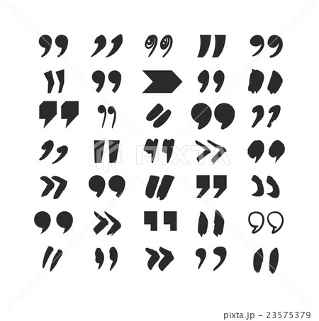 Quote sign vector set. Quote sign vector set. 23575379