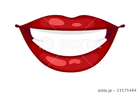 Female lips isolated vector illustration. 23575484