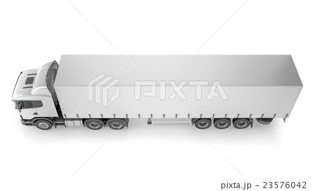 Big Cargo Truck on white background 23576042
