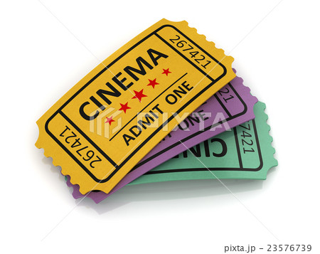 Old cinema ticket Old cinema ticket 23576739