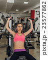 Blonde performs an exercise on the simulator 23577862