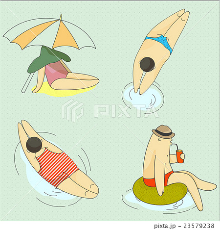 Spring and summer vector illustration Spring and summer vector illustration 23579238