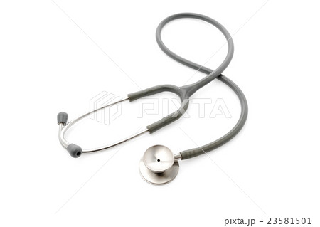 Medical Stethoscope on white background . 23581501