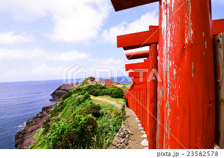 並ぶ鳥居の参道１ 23582578