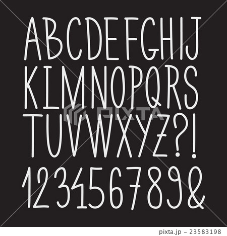 Hand Drawn Font Hand Drawn Font 23583198