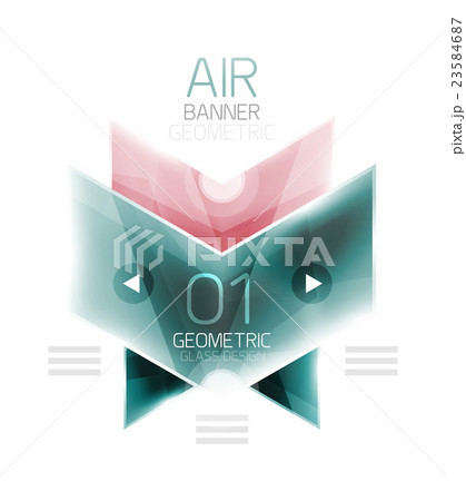 Air light glossy design of arrows. Web info box or 23584687