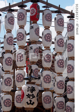 祇園祭後祭浄妙山の提灯　京都の祭り 23585656