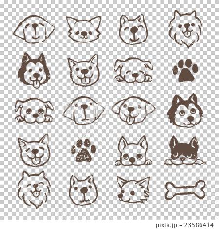 犬のイラスト　アイコンセット 23586414