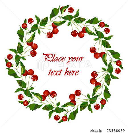 Frame - wreath. Vector. 23588089