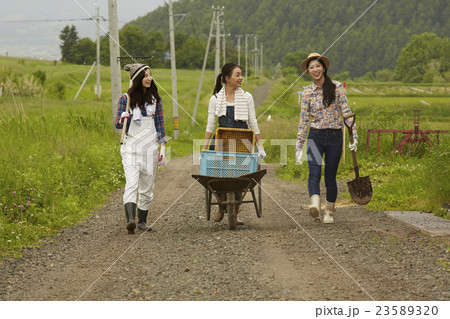 農業女子　ポートレート 23589320