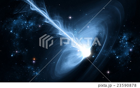 Black hole in deep space 23590878