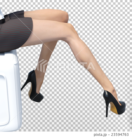 綺麗な脚の女性　3DCGイラスト素材 23594763