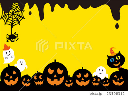 ハロウィン素材　フレーム 23596312