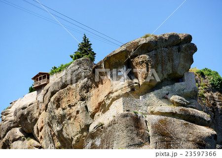 View on the Monastery of Holy Trinity, Meteora View on the Monastery of Holy Trinity, Meteora 23597366