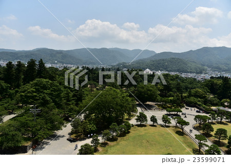 鶴ヶ城天守閣から見る景色 23599071