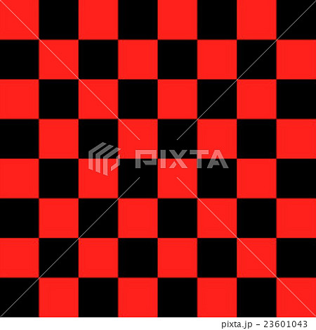 チェッカーフラッグ 赤 X 黒のイラスト素材