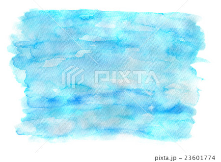 Beautiful bright blue watercolor image on white Beautiful bright blue watercolor image on white 23601774