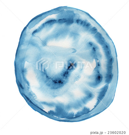 Navy blue watercolor abstract circle shape 23602020