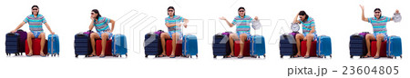 Man preparing for this summer vacation Man preparing for this summer vacation 23604805