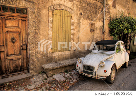 French old car on a street in the Provence,France 23605916