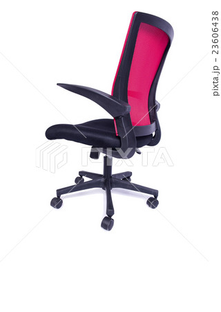 Red office chair isolated on the white background Red office chair isolated on the white background 23606438